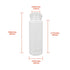 15ml Glass Vials with Screw Caps and Plastic Stoppers, Small Clear Liquid Sample Vial, Leak-Proof, 50PCS