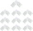 LightingWill 10pcs Pack L Shape Solderless Snap Down 2 Pin LED Strip