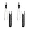 Electrocardiogram Caliper Black Calipers, Electrocardiogram Divider for Nursing (Black-2pcs)