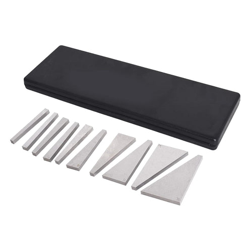 Angle Block Set 1-30 Degree Machinist Tools, 10 Pack Set for Lathes Milling Ground Gauge Calibration
