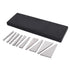 Angle Block Set 1-30 Degree Machinist Tools, 10 Pack Set for Lathes Milling Ground Gauge Calibration