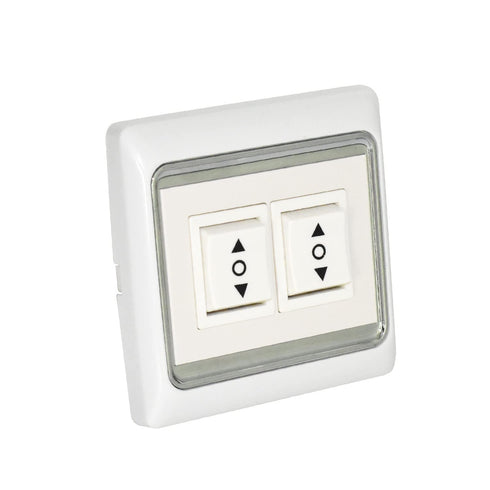 Rollerhouses AC506-01 3 Position ON/Off/ON Rocker Switch White AC120 60HZ Double Manual