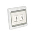 Rollerhouses AC506-01 3 Position ON/Off/ON Rocker Switch White AC120 60HZ Double Manual