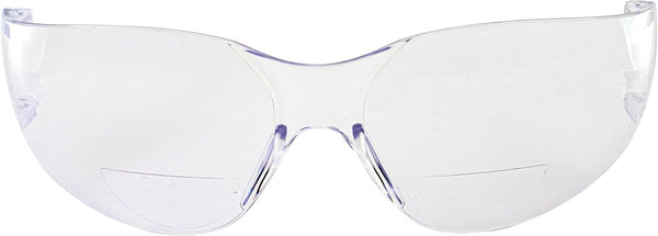 3.0x Z87.1 Global Vision Rider Bifocal Safety Motorcycle Riding Sunglasses Clear Frame Clear Magnification Clear Lens