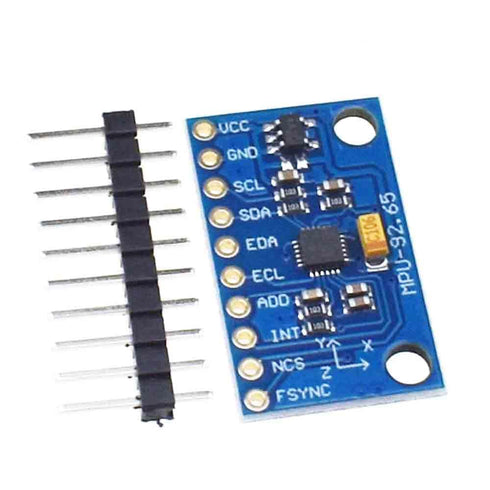 1Pc Blue IIC I2C SPI MPU6500 6-Axis Gyroscope Accelerometer Sensor Module for Arduino with Pins GY-6500