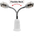 RONG&LAN E27 Flexible Light Bulb Socket Adapter, Adjustable Edison Bulb Socket Extension (11.8inch, 2-Pack)