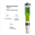 3-in-1 Waterproof Multifunction Digital Meter, Measures EC, pH, and Temperature for Hydroponic Systems