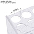 uxcell Acrylic Test Tube Holder Lab Stand Rack with 2x6 Wells for Centrifuge Tubes (Clear)