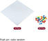 PATIKIL Felt Board Tiles, 4 Pack Self-Adhesive Square Wall Cork Pin Bulletin Board with Push Pins for Home Office Decor