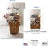 5x7 Cute New Baby Greeting Card - featuring woven basket with adorable stuffed animals Heartwarming Sentiment inside