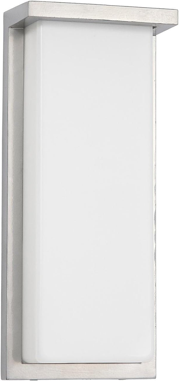Hamilton Hills 14 Inch Silver Squared Flush Mount Outdoor Light Fixture |