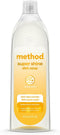 Method Super Shine Liquid Dish Soap, Powered by Enzymes, Coastal Citron Scented,