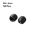uxcell 50Pcs Black M4 x 4mm Alloy Steel Hex Socket Set Grub Screws