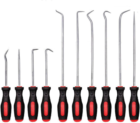 10pcs Precision Pick and Hook Set, Automotive Tool Set for Oil Seal/O-Ring Gasket Removal
