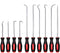 10pcs Precision Pick and Hook Set, Automotive Tool Set for Oil Seal/O-Ring Gasket Removal