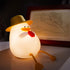 LVOERTUIG 30 Cute Duck USB Rechargeable Night Light, Silicone Kids Lamp with Minute Timer & Tap Control, for Nursery