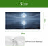 Yukro 1 Pack Night Ocean Fluorescent Light Covers for Ceiling Lights Natural Scenery Moonlight Sparkling Water Magnetic