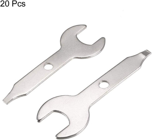 uxcell Electrical Grinder Wrench, 9.5mm Single Open End Spanner, 20pcs for Various Applications