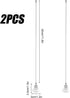Fukaisu 2pcs Crystal Ceiling Fan Chain Extenders, Decorative Light Pull Strings Extension with Elegant Crystal Pendants