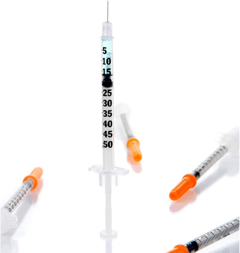 100 Pack 1/2 ml/cc 31Ga Lab Supplies, Individually Packaged