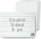 Dry Erase Board Lined and Blank, Double Sided Whiteboard, 6 Pack