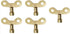 5 Pcs Solid Brass Radiator Bleed Keys, Plumbing Tools for Venting Air Switch Spool Radiator Wrenches
