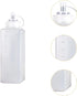 IEUDNS 1000ml Bottle Ketchup Honey Dispenser Wide Mouth with Lid Refillable Reusable Ketchup Bottle Sauce Dispenser