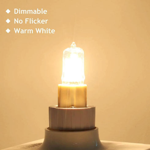 NTZTO G8 Bulbs 24V,2700K (190 Lumens),Dimmable,for Halogen Warm White Under Cabinet Lighting,Range Hood,Desk Lamps