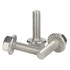 M8 x 10mm Flanged Hex Head Bolts - Stainless Steel 304, DIN 6921, 20 PCS