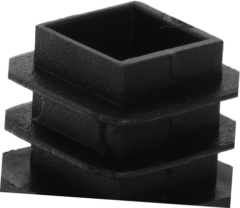 30pcs 15x15mm Black Square Plastic Tubing Plug Caps Thickened Furniture Leg End Caps for Square Tubes Table Foot Glides