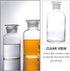 Baluue 250mL Clear Lab Chemicals Bottle, Narrow Mouth Reagent Bottle with Ground Glass Stopper