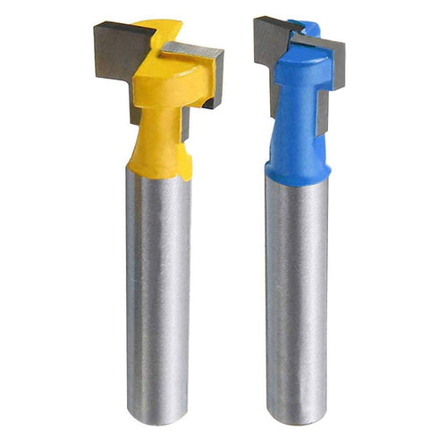 1/4" Shank Keyhole Router Bit Set T Slot Cutter Router Bit Set