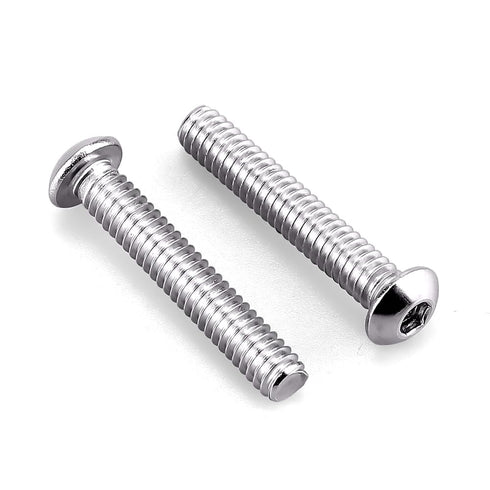 1/4-20 x 1-1/2" Button Head Socket Cap Bolts Screws, 304 Stainless Steel 18-8, Allen Hex Drive, Bright Finish, Pack of