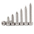 Fasteners Tools Nails Screws, Hardware Self Tapping Screws, Metric Thread Stainless Steel Hex Socket