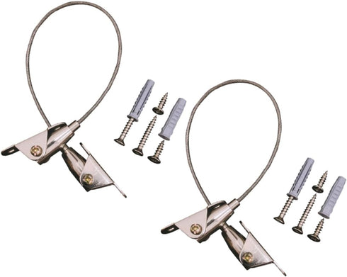 2 Sets Yardwe Home Furniture Straps and Pet Safety Anchors for Preventing Tipping Reliable Furniture Secure Fasteners