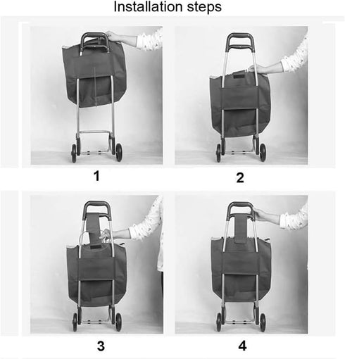 SJIOUEOT 13inx7.9inx26in Replacement Bag for Grocery Cart Shopping Cart Bags, Oxford Cloth Waterproof Trolley Bags
