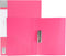 PATIKIL 9.3x12.2" Punchless Binder Clamp, 2 Pcs Plastic Clip Binder Without Rings for A4 Size Paper, Rose Red