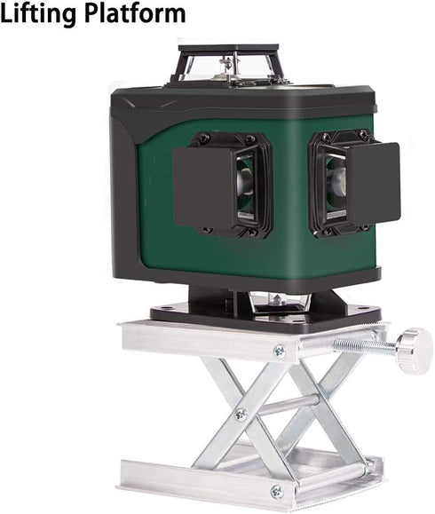 Lab Scissors Jack: Adjustable Stable Aluminum Alloy Lifting Platform with Black Hand Wheel for Laboratory