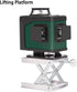 Lab Scissors Jack: Adjustable Stable Aluminum Alloy Lifting Platform with Black Hand Wheel for Laboratory