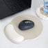 Solid Khaki Ergonomic Mouse Pad with Wrist Support, Non-Slip Gel Bottom for Office, Gaming, Computer