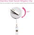 Panda Retractable ID Badge Reel with Alligator Clip - 24 inch Retractable Cord