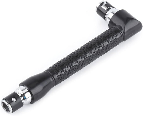 Asixx Hex Socket Wrench, L-Shape 1/4 Inch Hex Socket Wrench Double Head for Screwdriver Bits Hand Tool