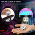 HVZUM (4 Packs) USB Mini Disco Ball Party Lights, Sound Activated DJ Stage Strobe Lights, Portable Led Car Atmosphere