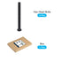 Hex Bolts (M12-1.75x130mm) 4Pcs, 8.8 Grade Carbon Steel Fully Threaded Black Oxide Hex Head Screw Bolt for Furniture