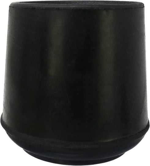 1-1/2" Set 2, Shepherd Hardware Round Non-Marking Rubber Slip-On Chair Leg Tips, Nonslip Protective Furniture Leg Caps