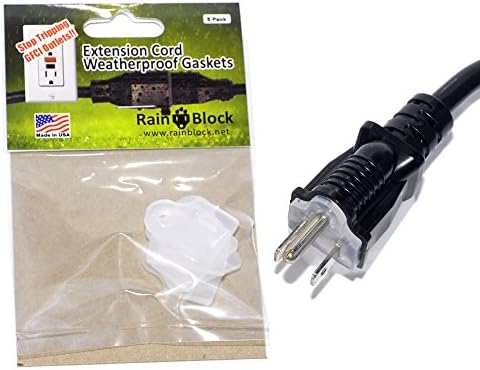Rain Block (Original Inventor & US Mfr) Weatherproof Gaskets for Outdoor Electrical Connections. (5