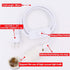 Swpeet 4 E26 10.86 Inch Pcs Hanging Lantern Cord with On/Off Switch, Light Socket with Extension Cord Cable, White