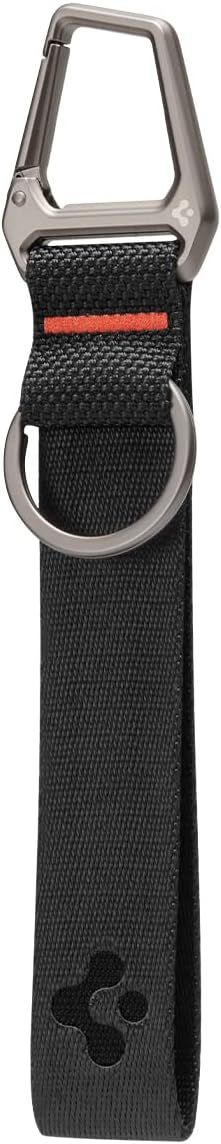 Spigen Life Carabiner Lanyard Keychain Strap for Keys ID Badge Wallet Holder - Black