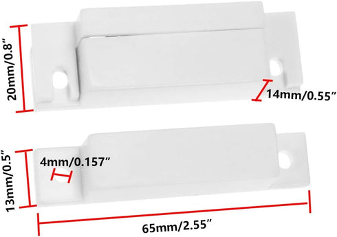 Dahszhi 10W 100V 0.5A 3pcs Surface Mount Alarm Magnetic Contact for Door Window Security