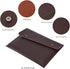 Envelope A4 Documents Folder Case, Business & Conference File Pu Leather Clutch Bag for Women and Men